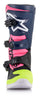 Alpinestars Tech 3s Youth Boots Black/Dark Blue/Pink Fluo Size 08