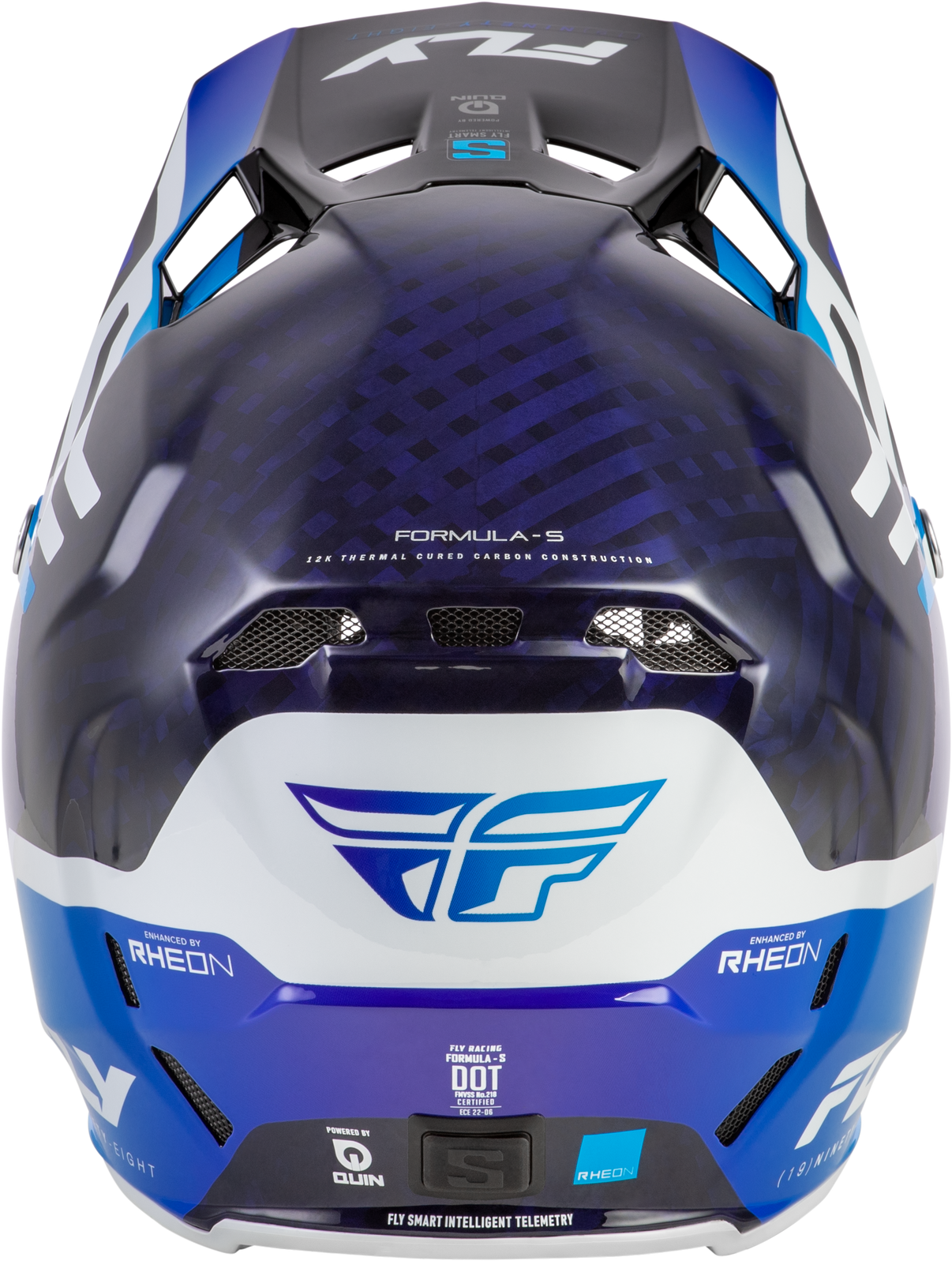 Formula S Carbon Byte Helmet Blue Carbon/Blue/White Md