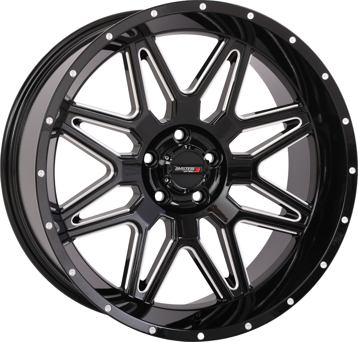 St7 Wheel 20x9 5+4 (0mm) 5/4.5 Gloss Black Milled