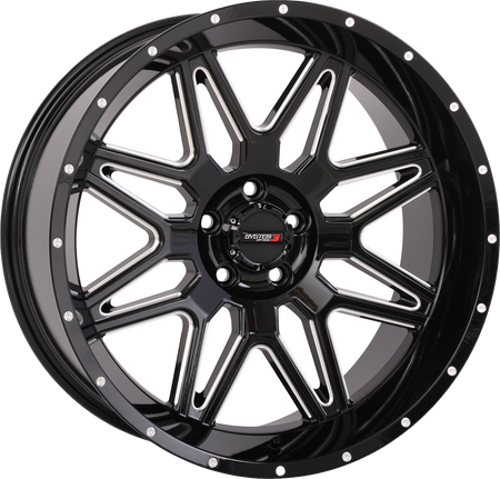 St7 Wheel 20x9 5+4 (0mm) 5/4.5 Gloss Black Milled