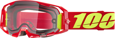 Armatic  Enduro Moto Goggle Red Clear Lens