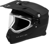 Trekker Cw Solid Helmet Dual Shld Matte Black 2x