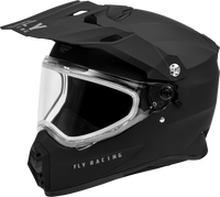 Trekker Cw Solid Helmet Dual Shld Matte Black Sm