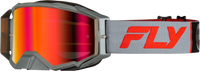 Zone Pro Goggle Grey/Red W/ Light Red Mirror/Amber Lens