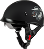 Hh 65 Drk1 Helmet W/ Peak Matte Black/Grey Xl