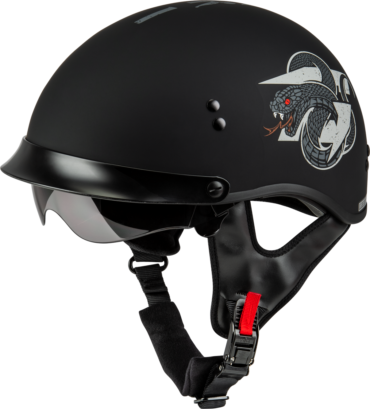Hh 65 Drk1 Helmet W/ Peak Matte Black/Grey Xl