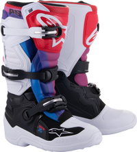 Tech 7s Boots Wht/Blk/Rainbow Sz 8