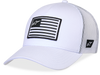Flag Snapback Hat White/White