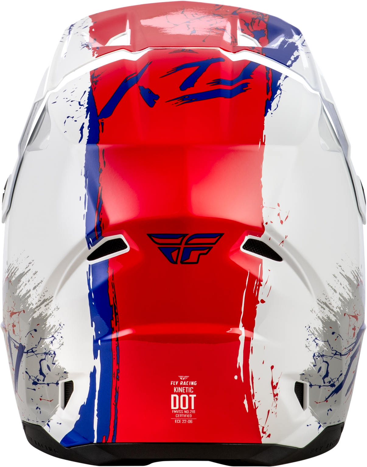 Youth Kinetic Drip Helmet Red/White/Blue Yl