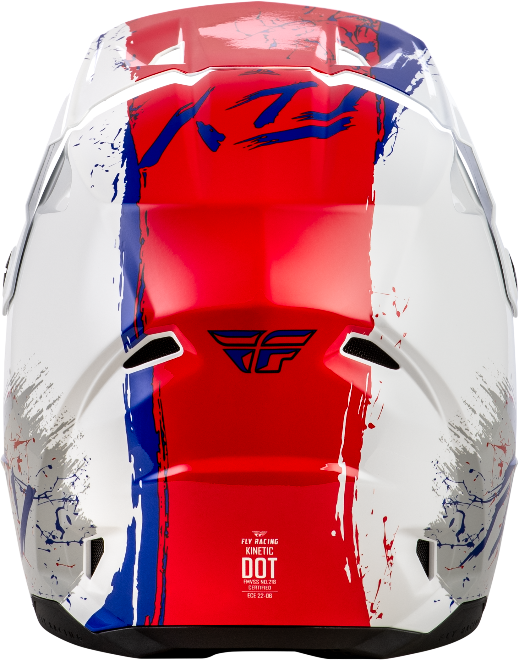 Youth Kinetic Drip Helmet Red/White/Blue Yl