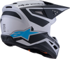 Sm3 Heat Helmet Silver/Blue/Black Matt Sm