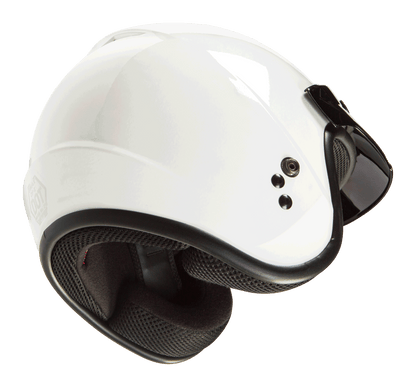 Of 2 Open Face Helmet White Xl
