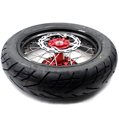 KKE 17 Inch Supermoto Wheels Tires for SUZUKI RMZ250 2007-2025 RMZ450 2005-2025