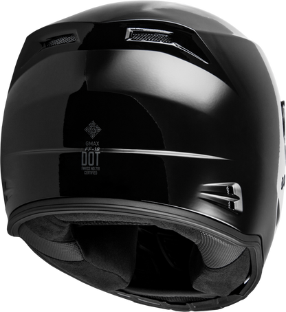 Ff 18 Solid Helmets Black Xl