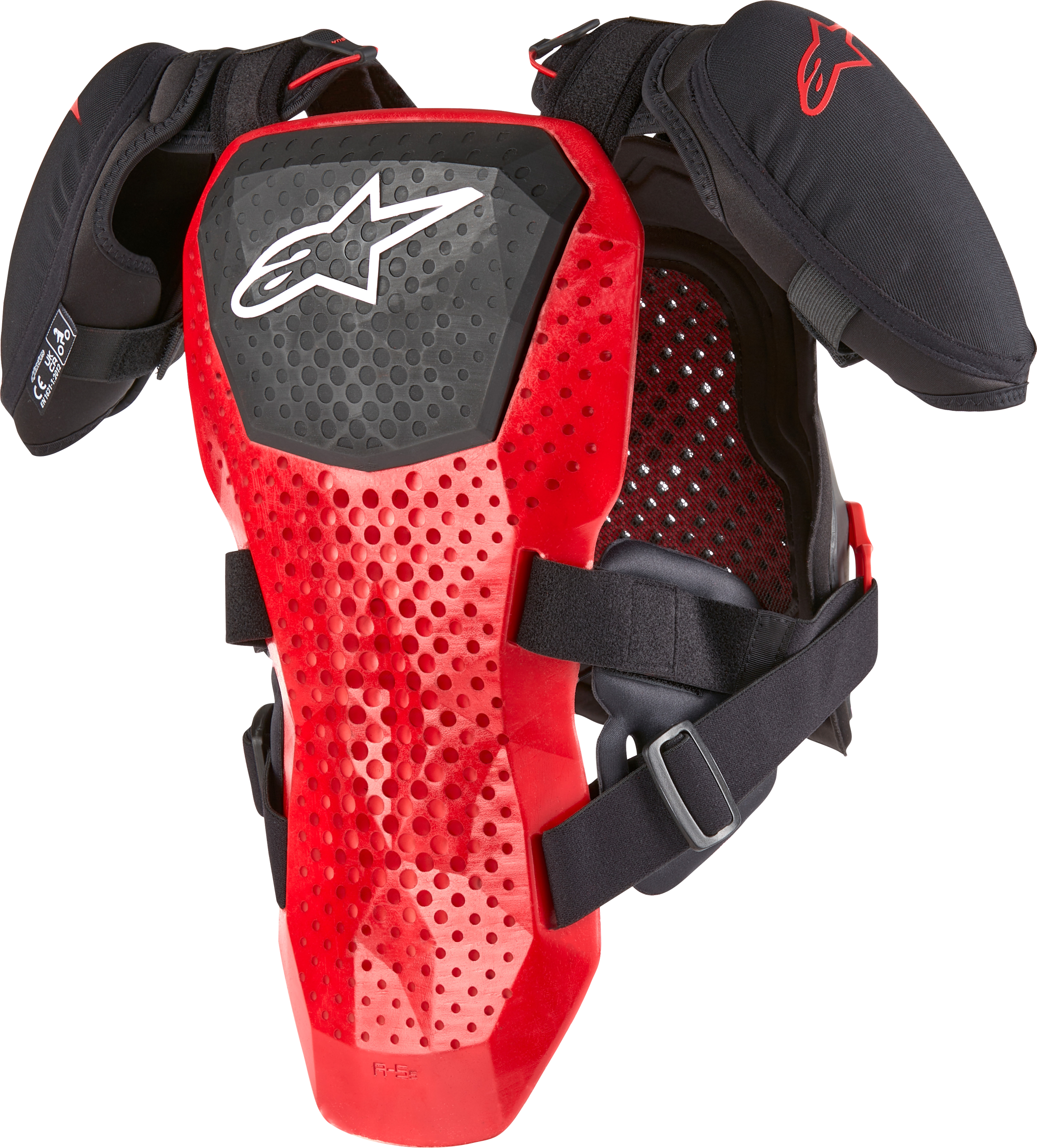 A 5 S Youth Chest Protector Black/White/Red Sm/Md