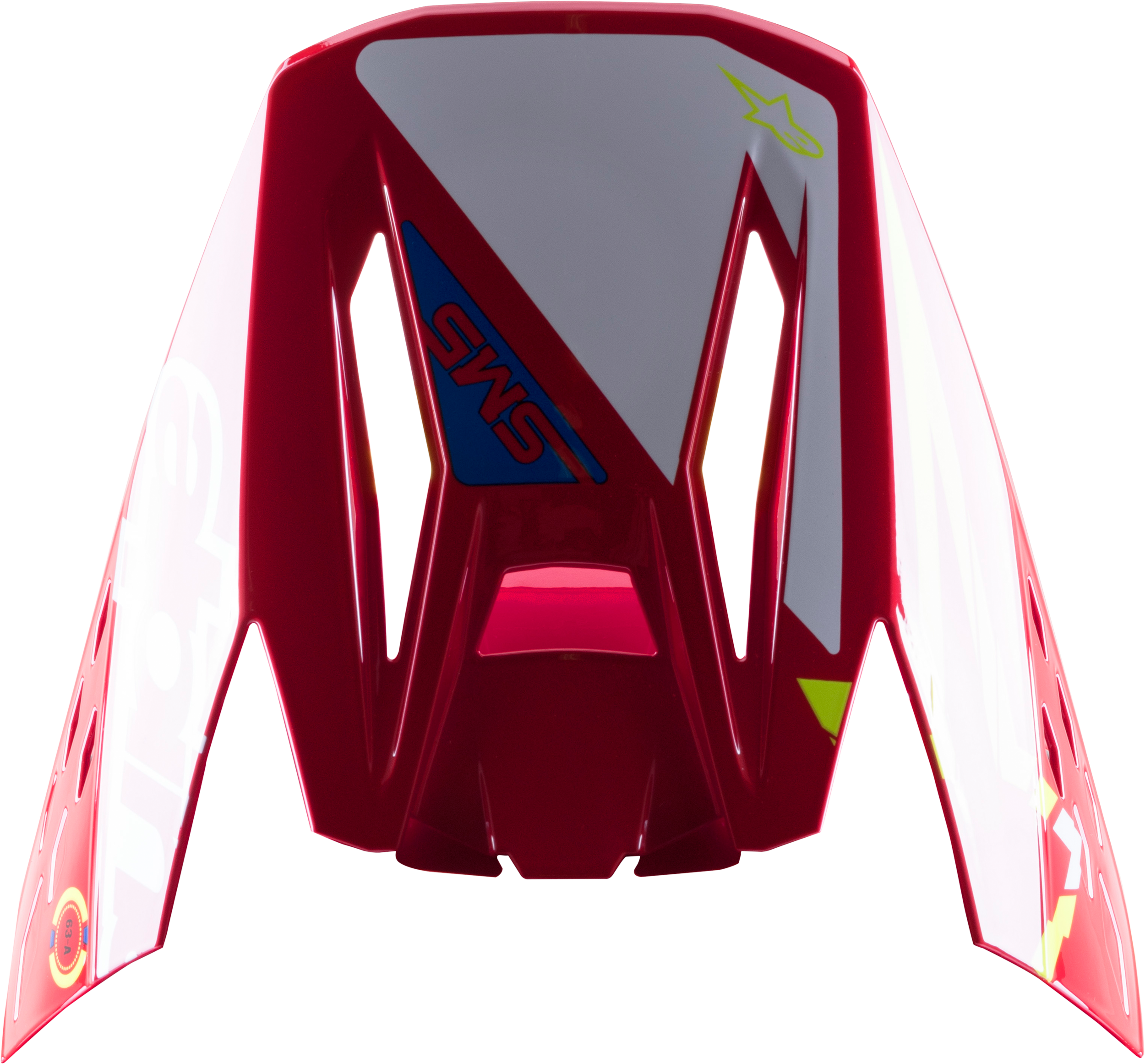 S M5 Action Visor Red/White/Yellow