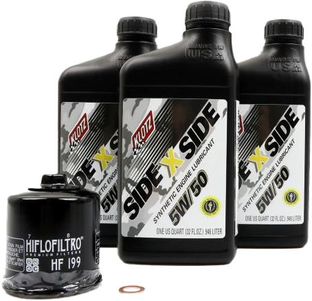 KLOTZ KU-102 Side X Side Oil Change Kit 5W50 with Oil Filter for Polaris