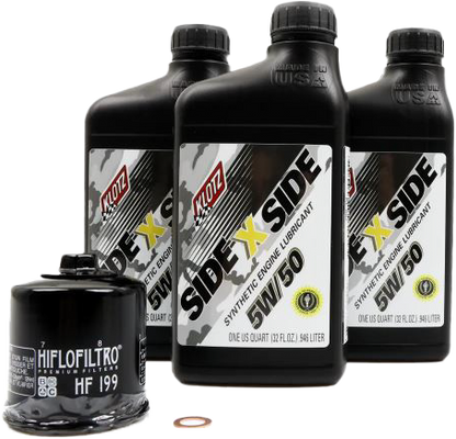 KLOTZ KU-102 Side X Side Oil Change Kit 5W50 with Oil Filter for Polaris