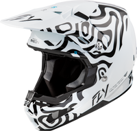 Youth Formula S Carbon Abyss Helmet White/Black Yl