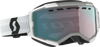 Fury Goggle Snow Cross White W/Enh Aqua Chrome