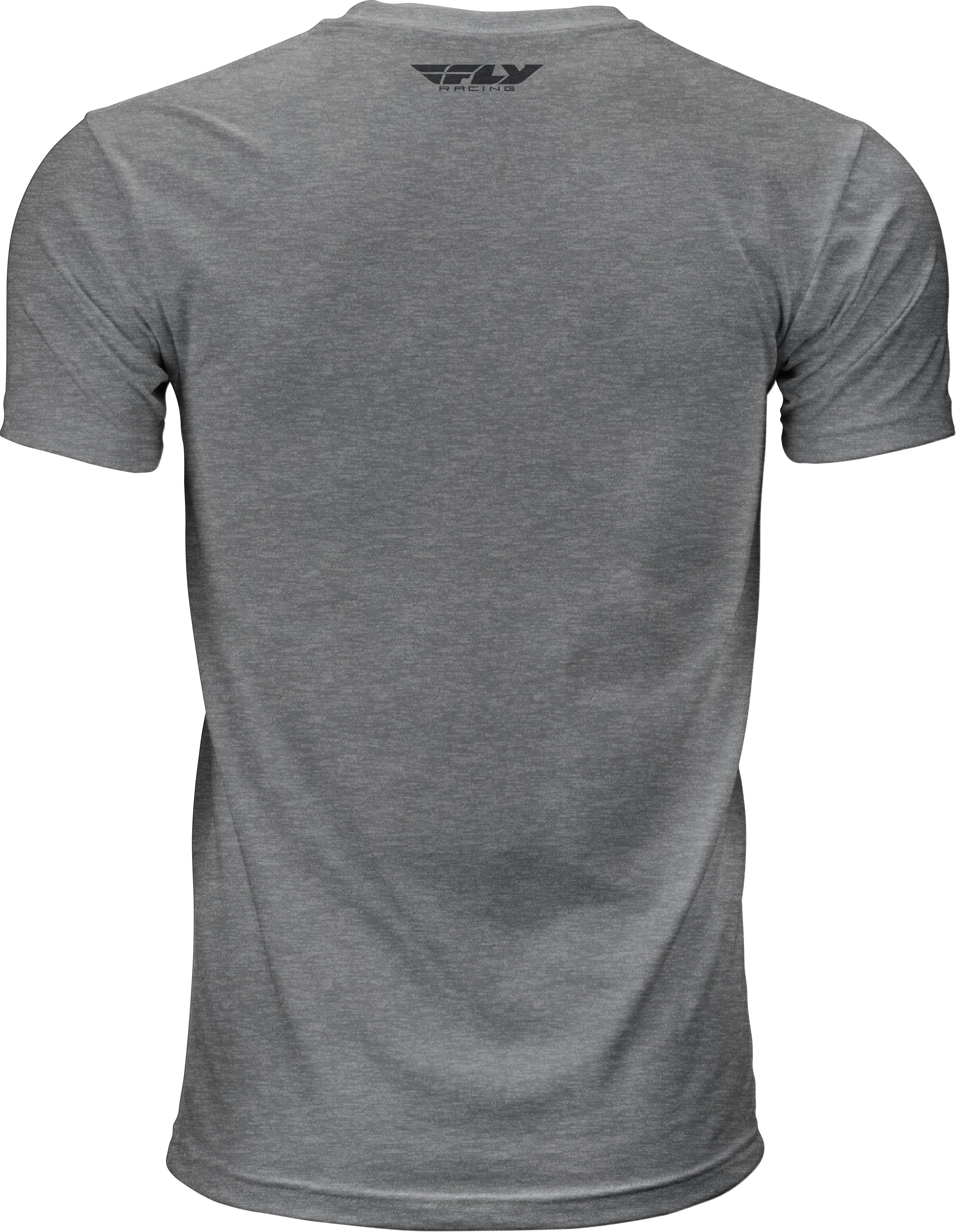 Fly F Wing Tee Dark Grey Heather Md