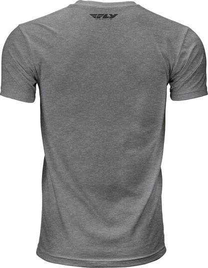 Fly F Wing Tee Dark Grey Heather Md