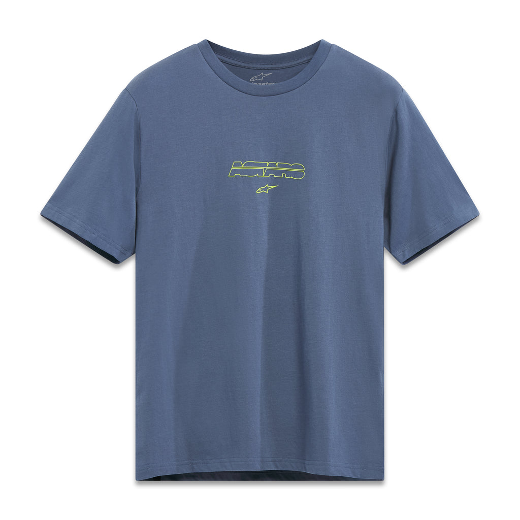 Bold Type Back Csf Ss Tee Slate Blue Xl