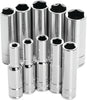 10 Pc 1/4" Met Socket Set Deep