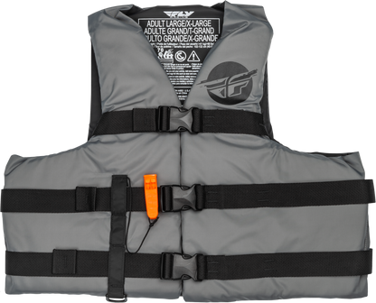 Nylon Flotation Vest Grey/Black Xs