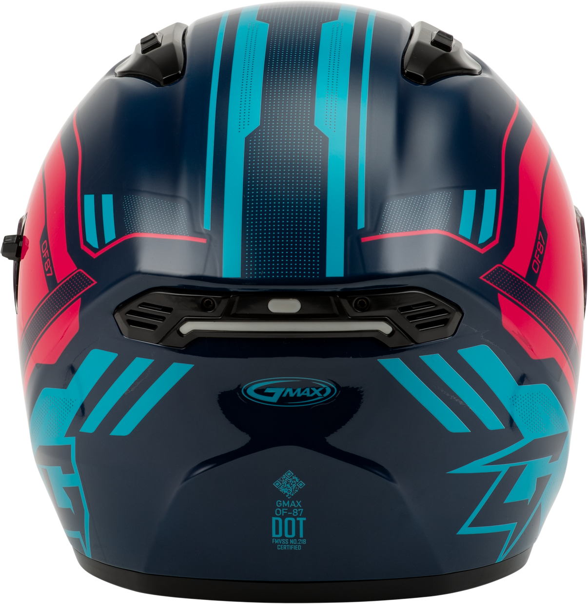 Of 87 Duke Helmet W/Led Light Blue/Red 3x