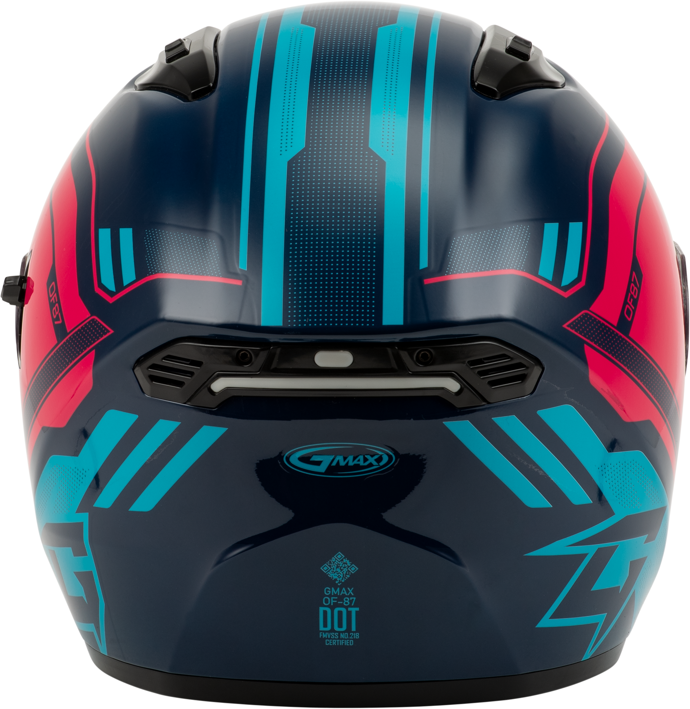 Of 87 Duke Helmet W/Led Light Blue/Red 3x
