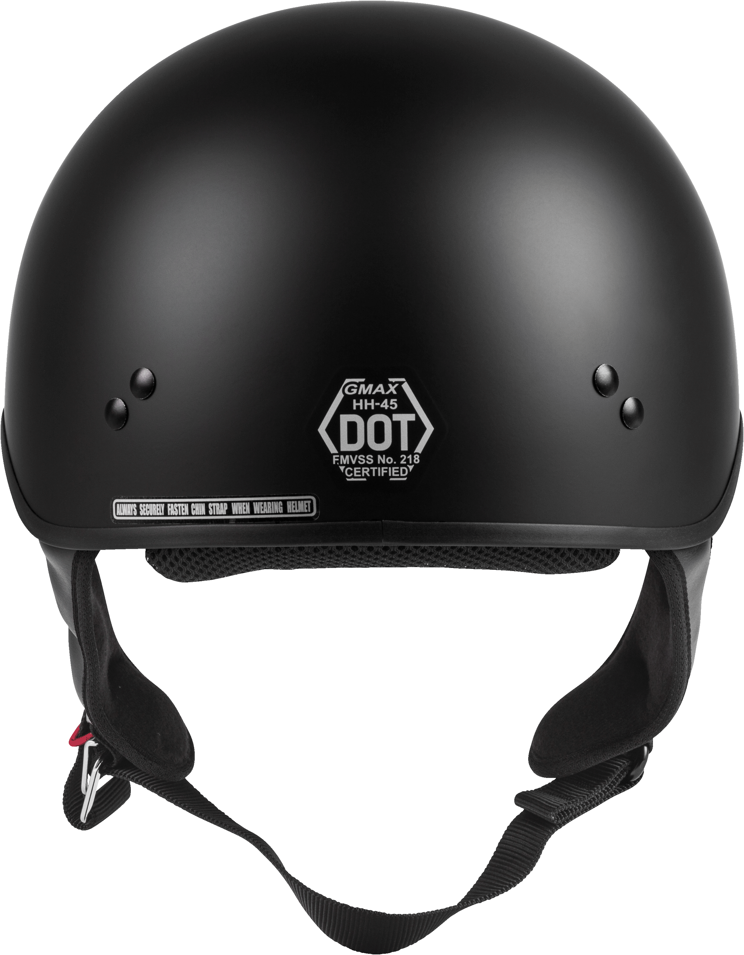 Hh 45 Half Helmet Naked Matte Black Sm