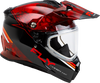 Trekker Cw Conceal Helmet Dual Shld Red/Black Lg