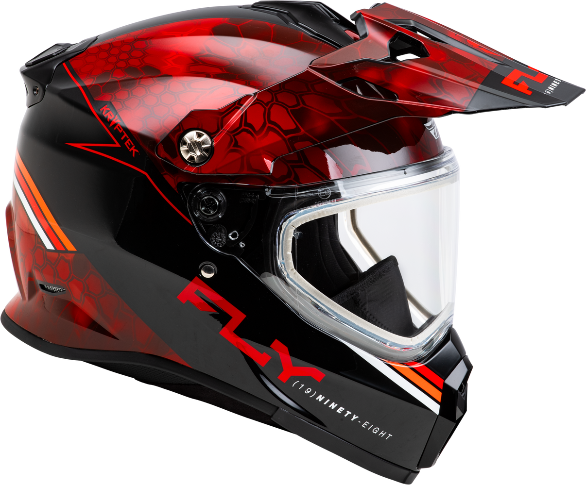 Trekker Cw Conceal Helmet Dual Shld Red/Black 2x