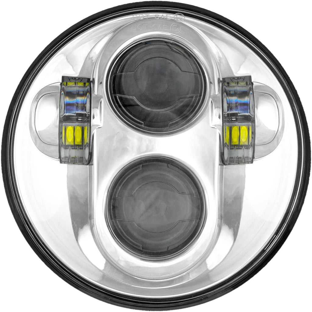 Headlight 5.75" Chrome
