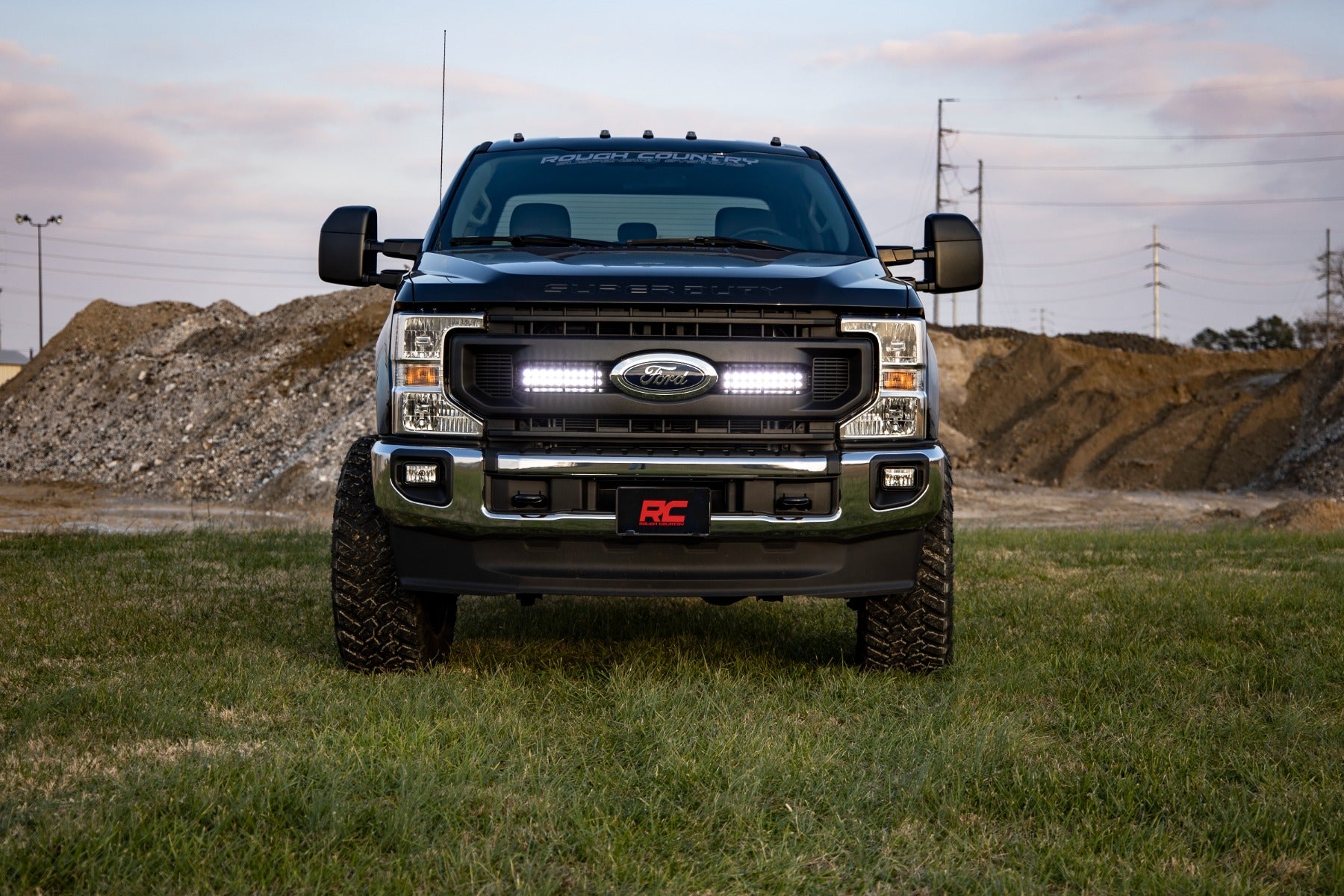 LED Light Kit | Grille Mount | 10 Inch Black | Slimline | Ford F-250 Super Duty (20-22) | 70898