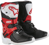 Tech 3s Kids Boots White/Blk/Bt Red Sz 1