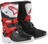 Tech 3s Kids Boots White/Blk/Bt Red Sz 11