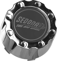 Wheel Cap 4/137 & 4/156 Short Chrome Cap / Black Decal