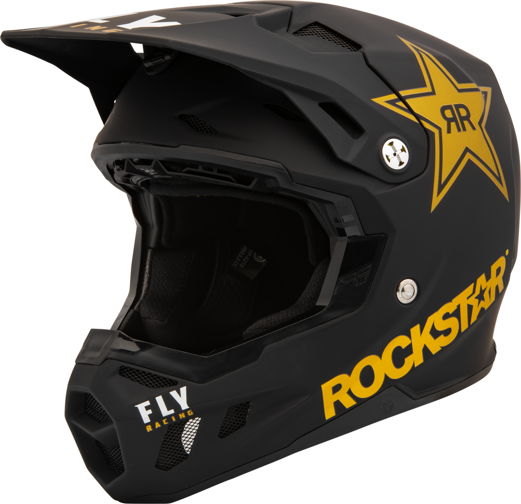Formula Cc Rockstar Helmet Matte Black/Gold Lg