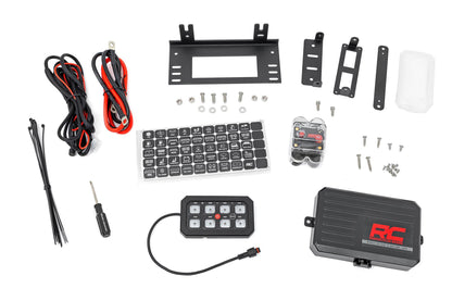 Rough Country | 8 Gang Switch Panel | Bluetooth | RGB Backlit Buttons | Multifunction Modes | 70975
