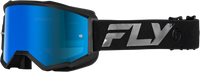 Zone Goggle Black/Black W/ Sky Blue Mirror/Smoke Lens