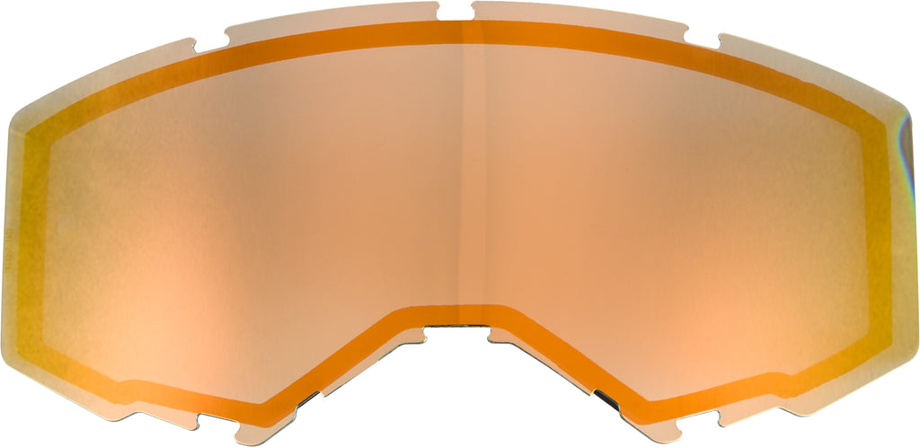 Dual Lens W/O Vents Adult Orange Mirror/Smoke