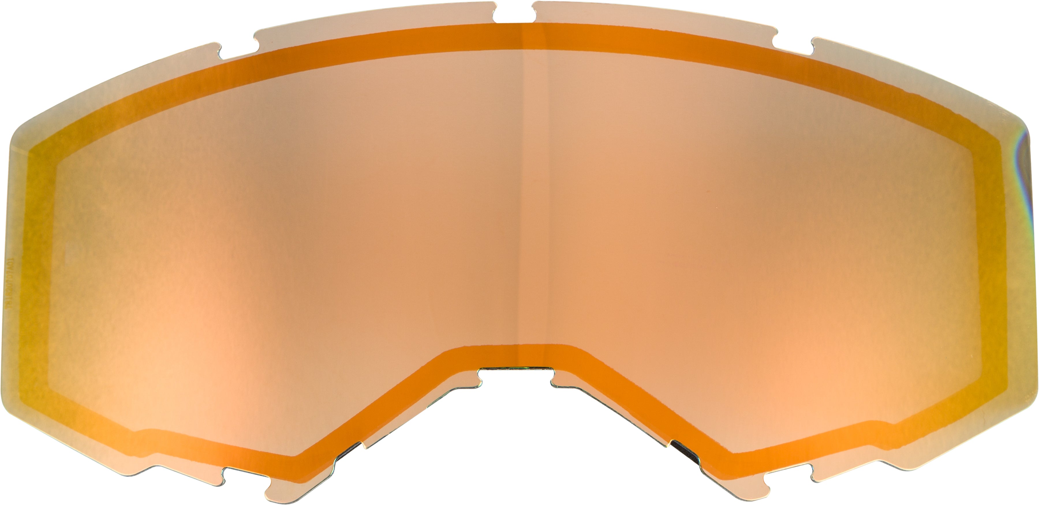 Dual Lens W/O Vents Adult Orange Mirror/Smoke