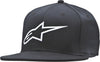 Ageless Flat Bill Hat Black/White Sm/Md