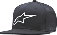 Ageless Flat Bill Hat Black/White Sm/Md