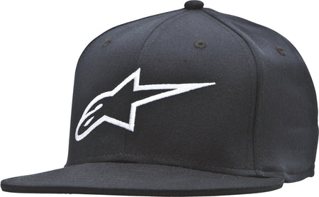 Ageless Flat Bill Hat Black/White Sm/Md