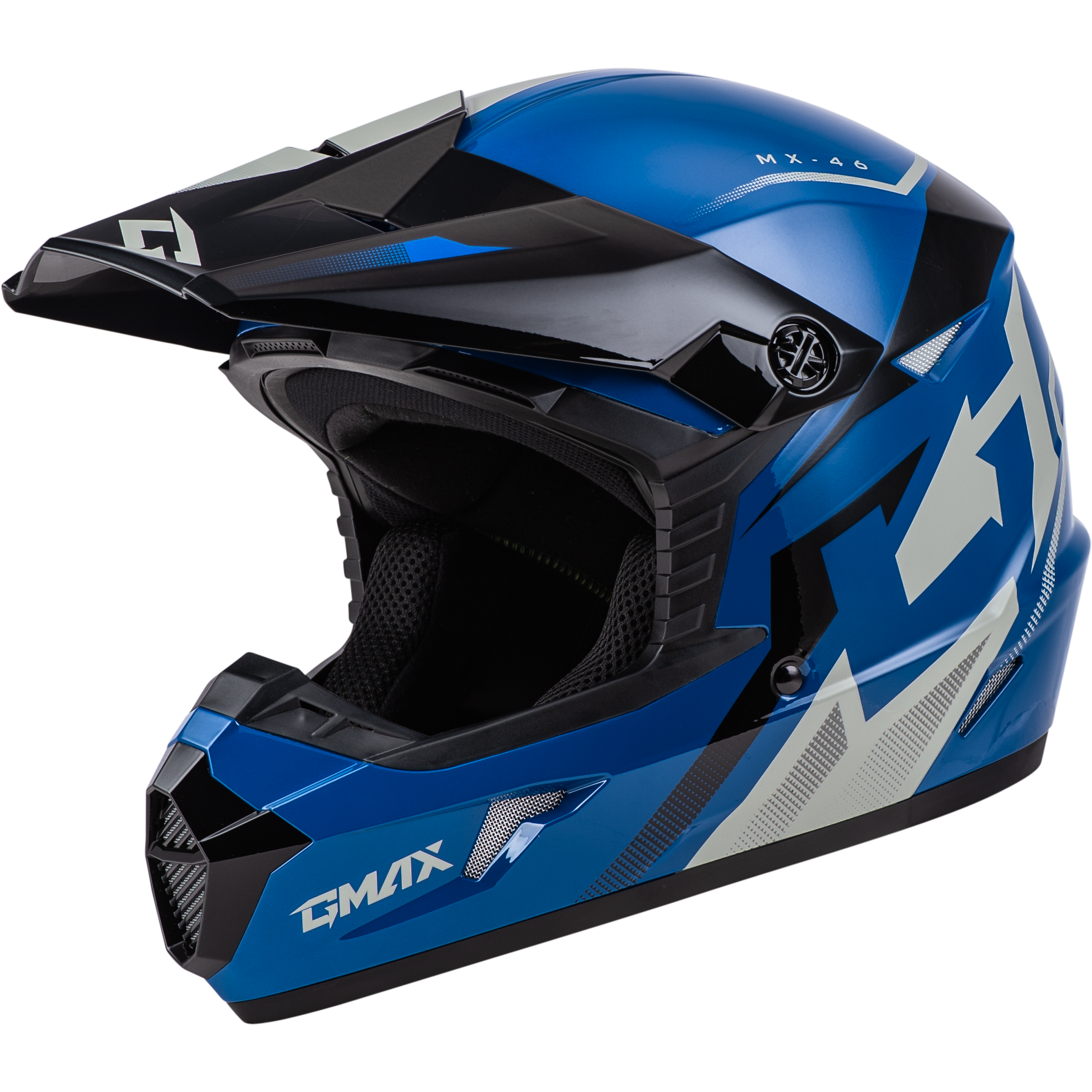 Mx 46 Compound Helmet Blue/Black/Grey 2x