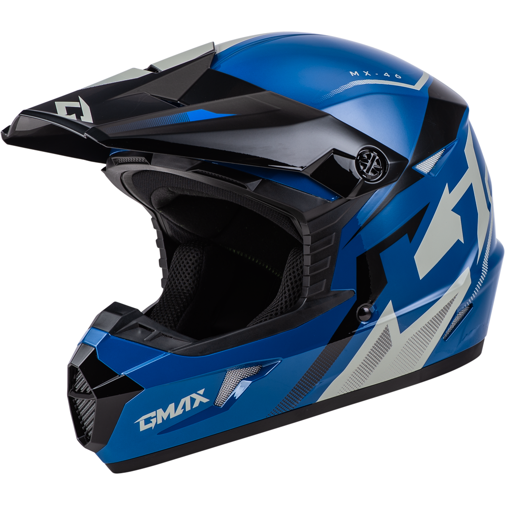 Mx 46 Compound Helmet Blue/Black/Grey Xl