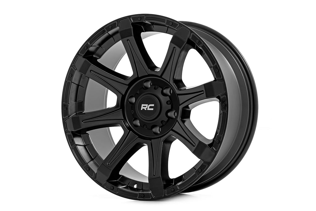 Rough Country | Rough Country 81 Series Wheel | One-Piece | Semi Gloss Black | 20x9 | 6x135 | 0mm | 81200917A